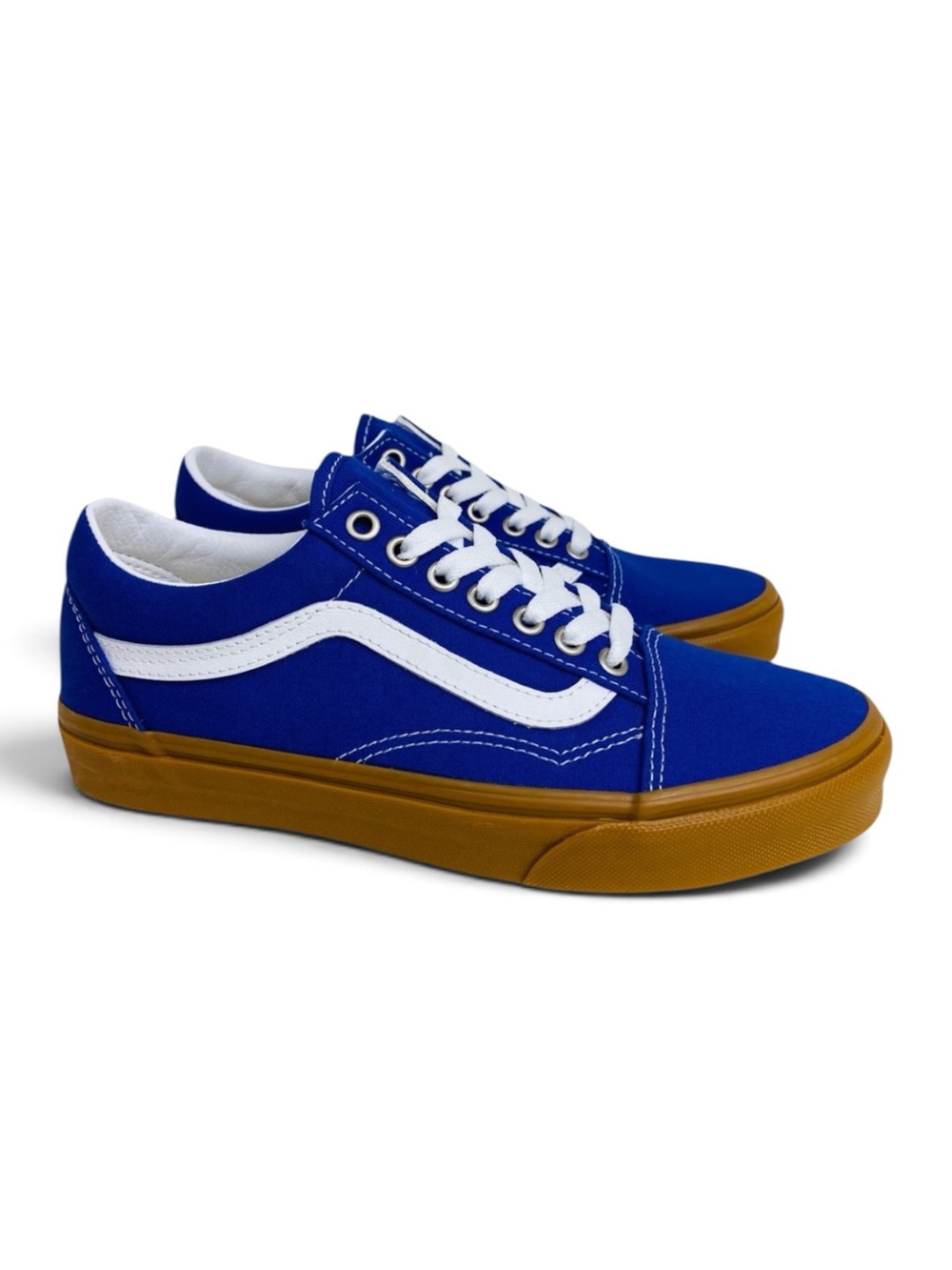 Vans Old Skool Gum Spectrum Womens 8.5 Blue Skateboard Sneaker
